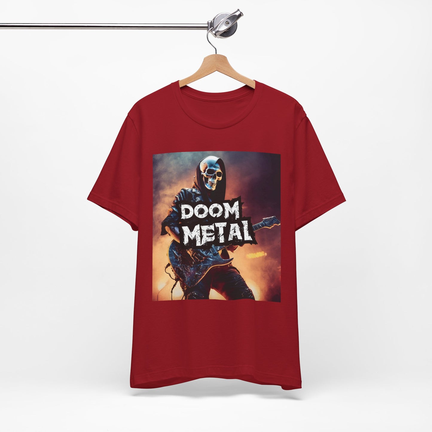 Doom Metal - Guitar Player - Unisex Jersey Short Sleeve Tee