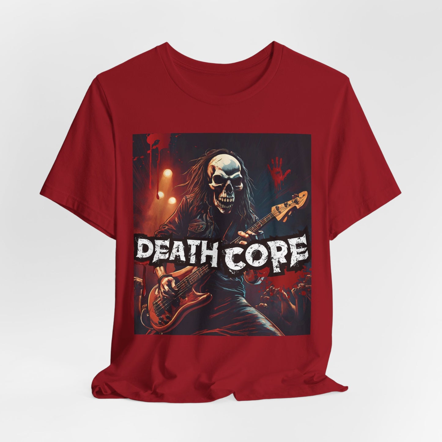 Death Core - Bass Player - Unisex Jersey Short Sleeve Tee