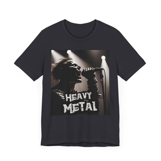 Heavy Metal - Singer - Unisex Jersey Short Sleeve Tee