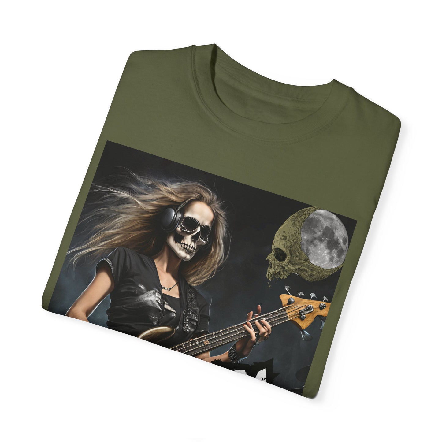 Doom Metal - Bass Player - Unisex Garment-Dyed T-shirt