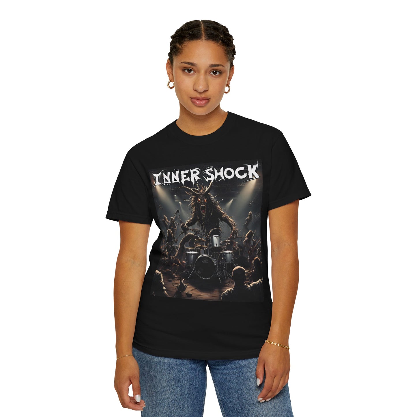 Inner Shock - Monster Band - Unisex Garment-Dyed T-shirt