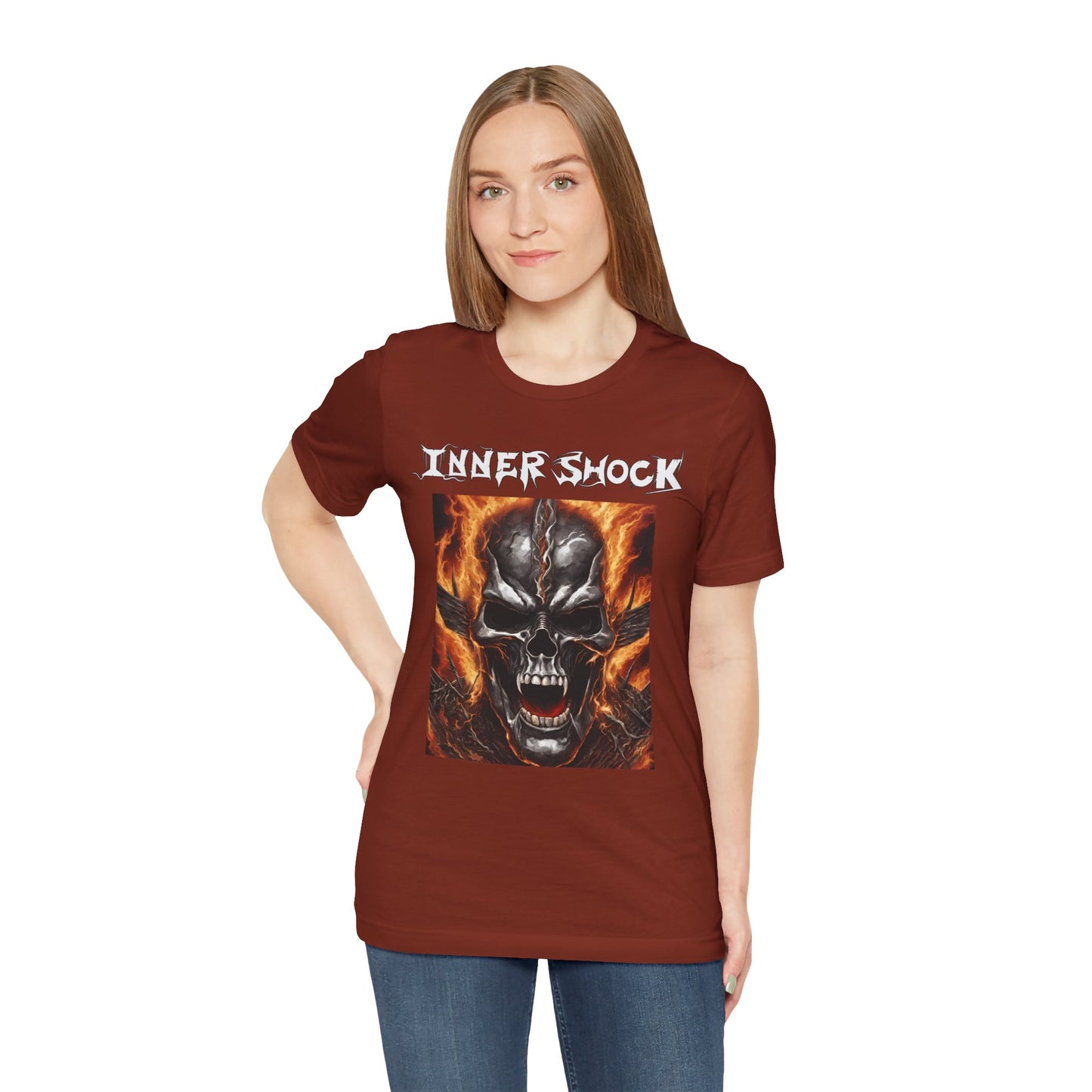 Inner Shock - Skull Face - Unisex Jersey Short Sleeve Tee