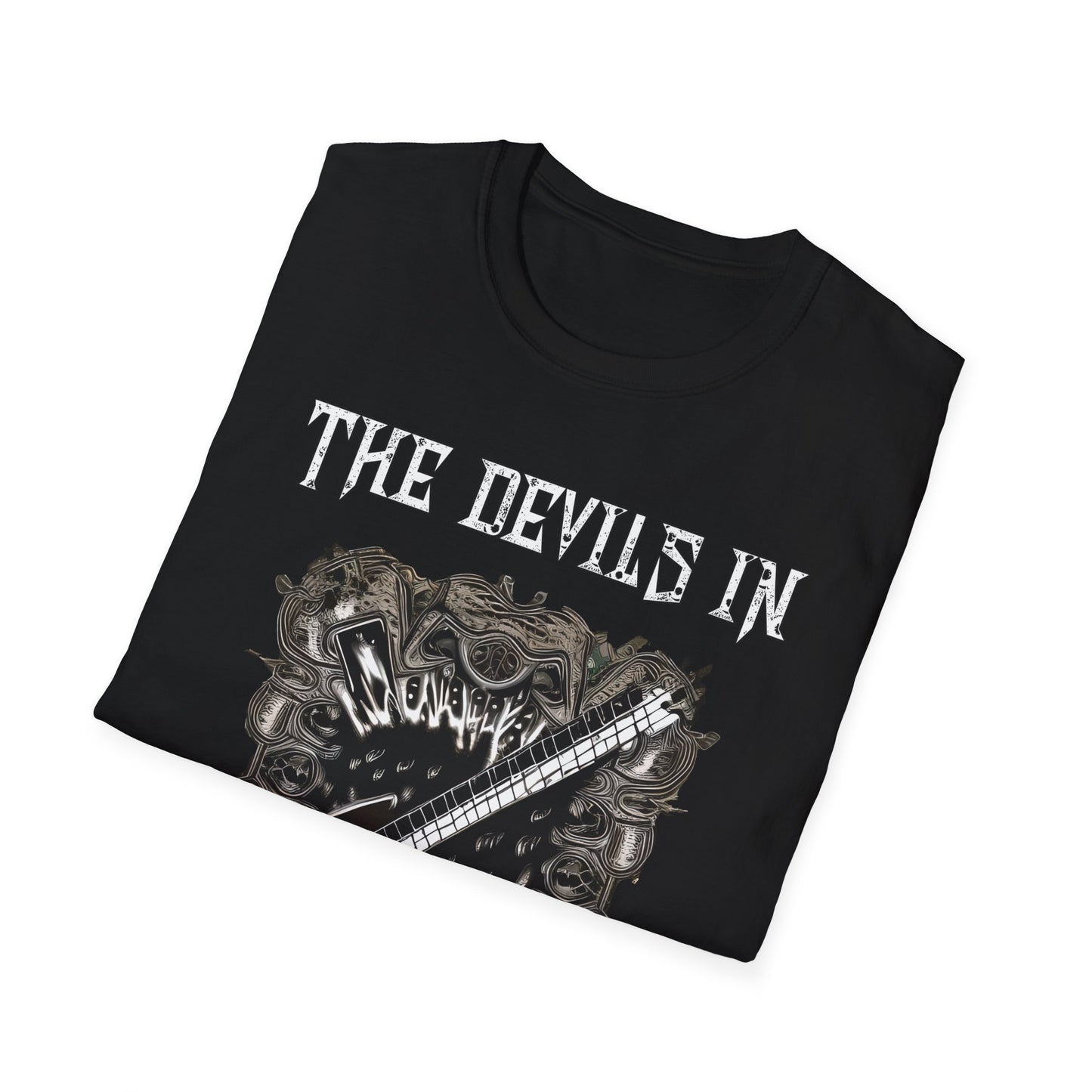 The Devils In - Custom Design - Unisex Softstyle T-Shirt