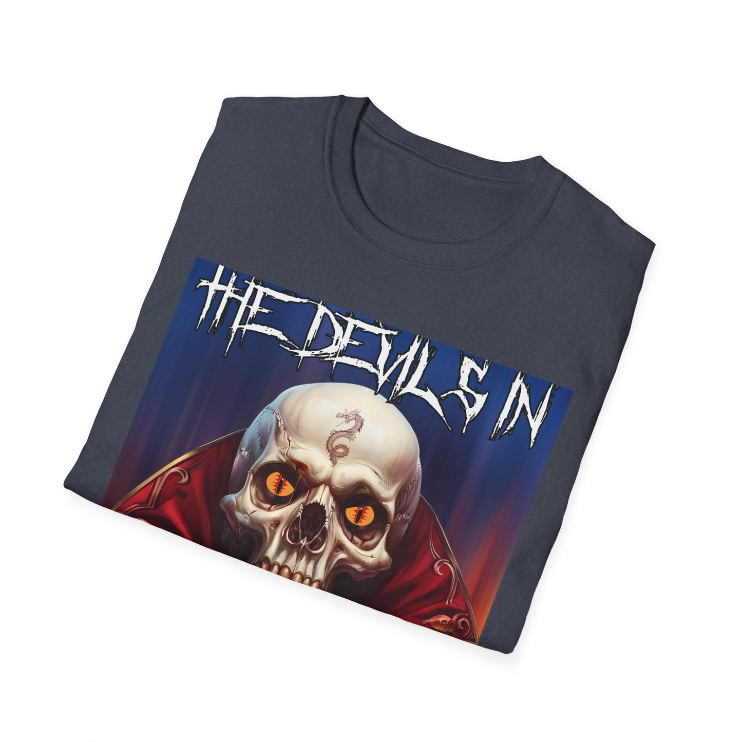 The Devils In - Skull Head - Unisex Softstyle T-Shirt