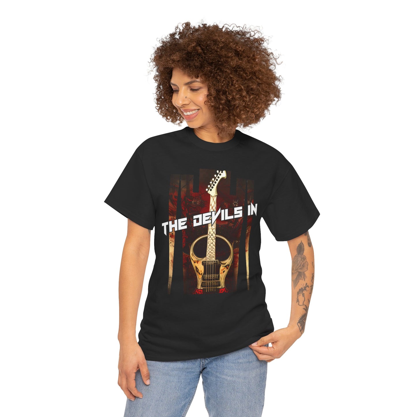 The Devils in - Custom Design Unisex Heavy Cotton Tee