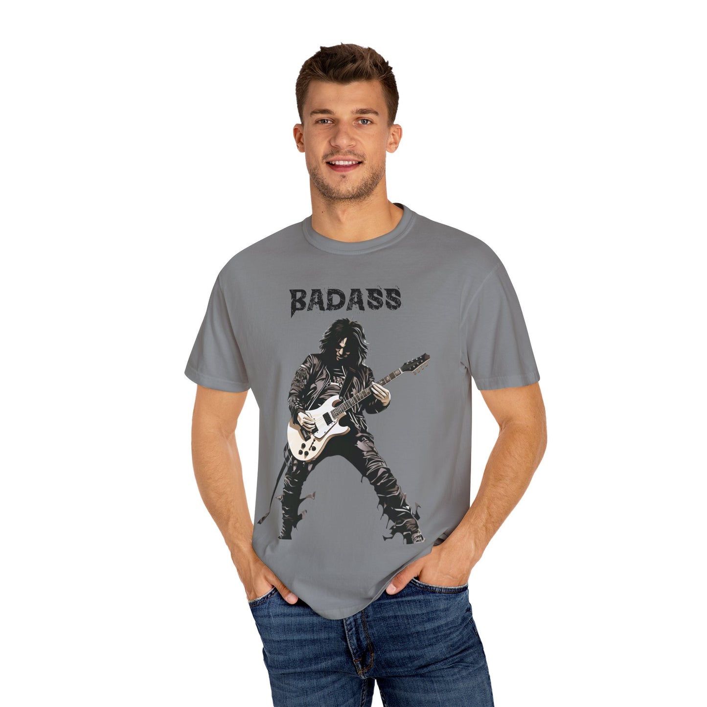 Badass Guitarist - Unisex Garment-Dyed T-shirt