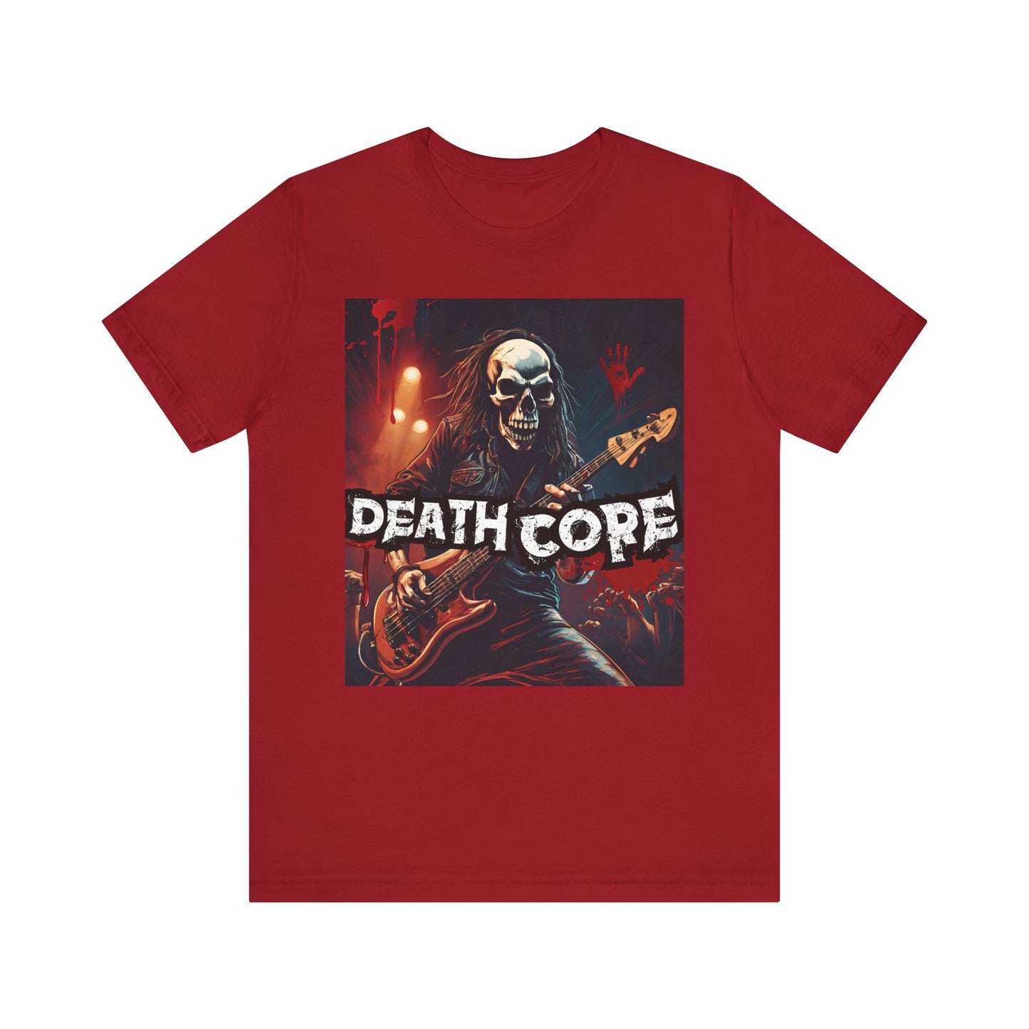 Death Core - Bass Player - Unisex Jersey Short Sleeve Tee