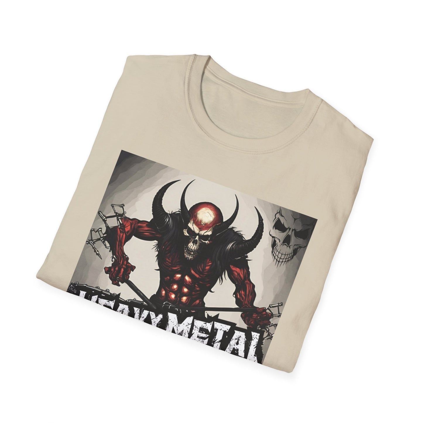 Heavy Metal - Drummer - Unisex Softstyle T-Shirt