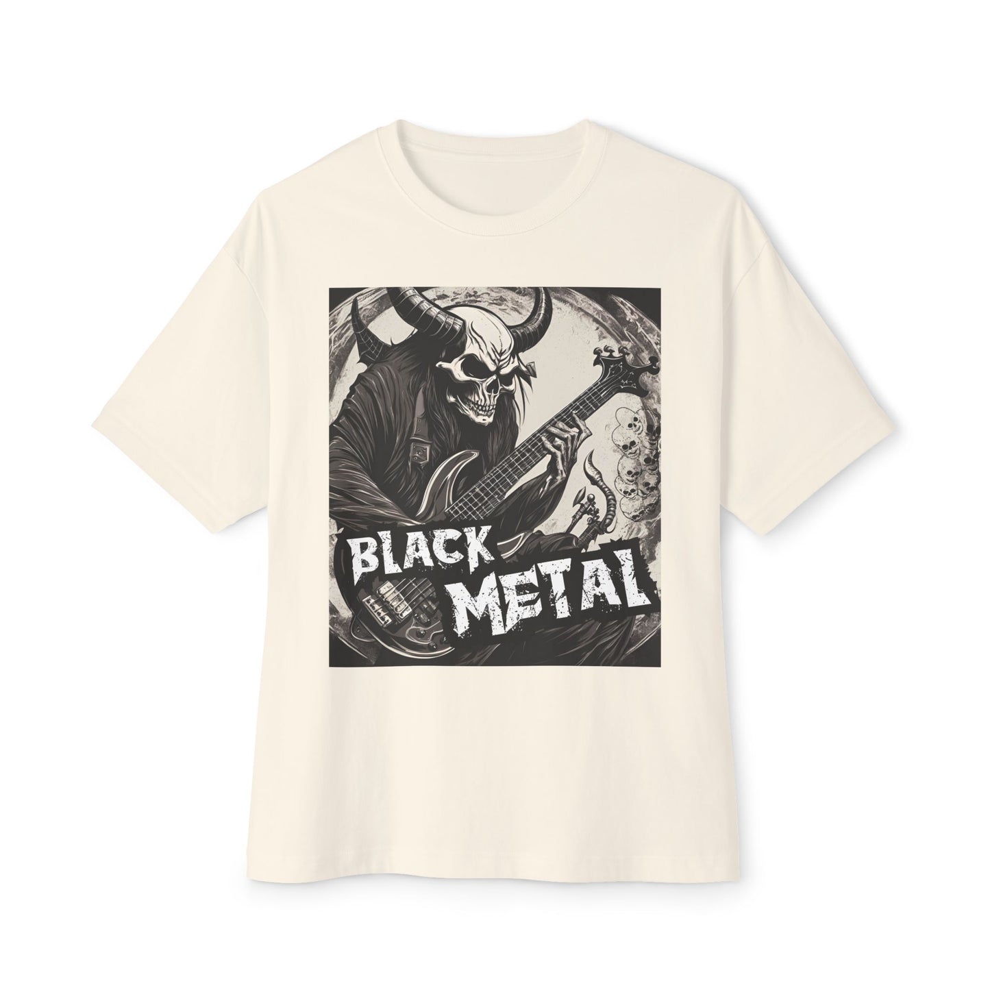 Black Metal - Bass Player - Unisex Oversized Boxy Tee