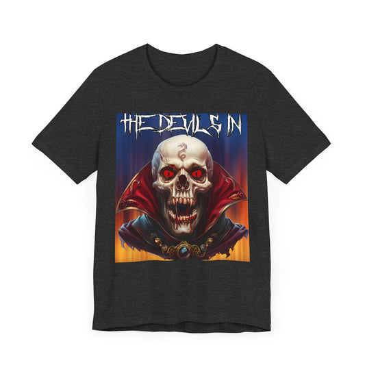 Skull Head - The Devils in - Unisex Jersey Short Sleeve Tee