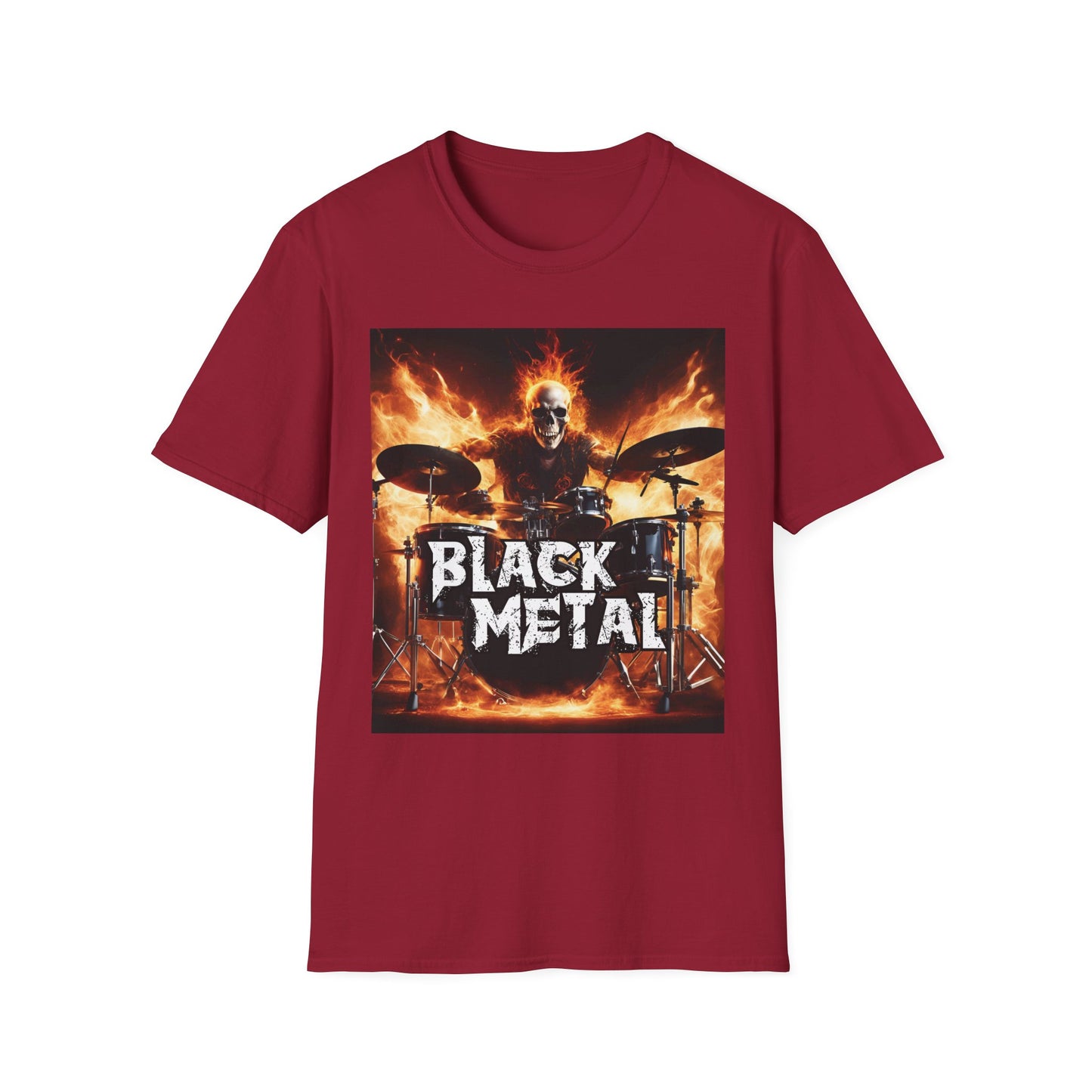 Black metal - Drummer - Unisex Softstyle T-Shirt