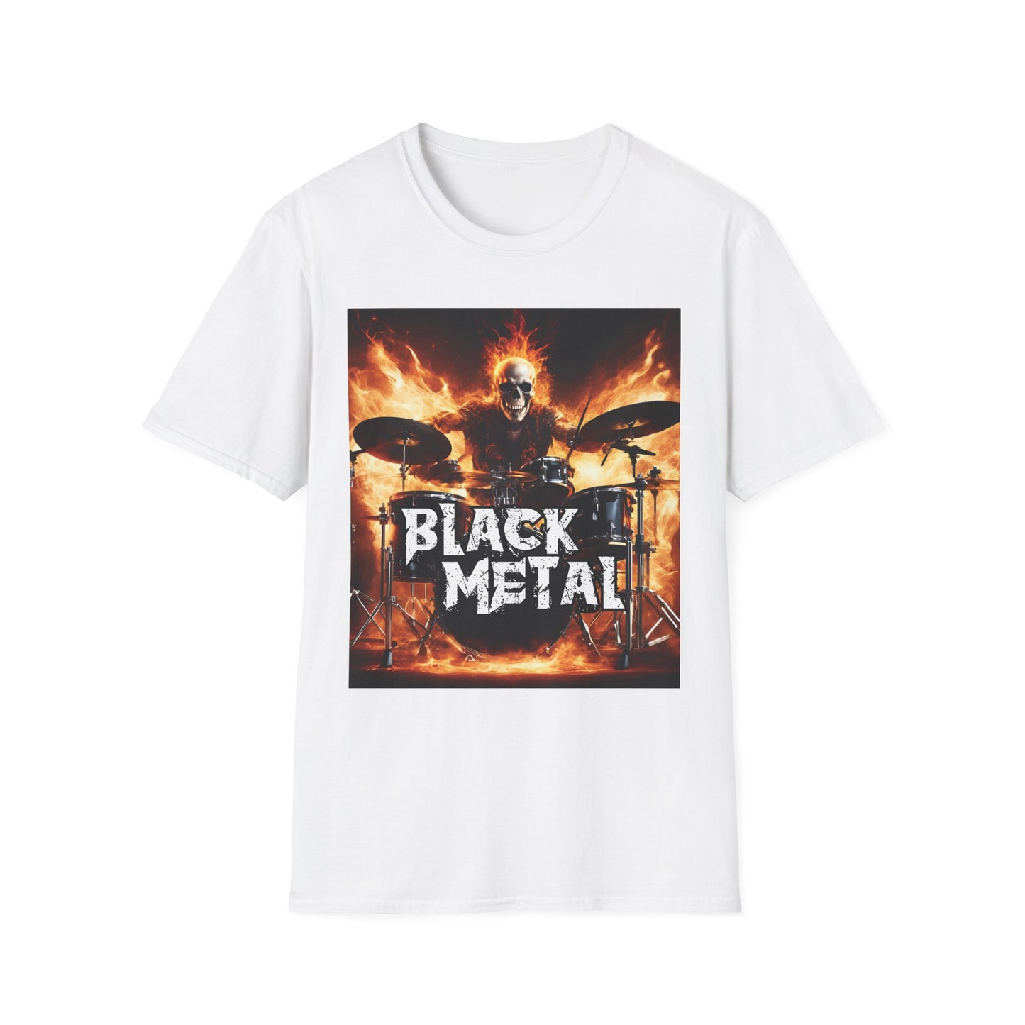 Black metal - Drummer - Unisex Softstyle T-Shirt