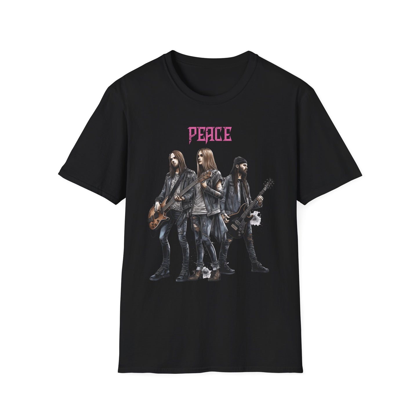 Peace Punk Band - Unisex Softstyle T-Shirt