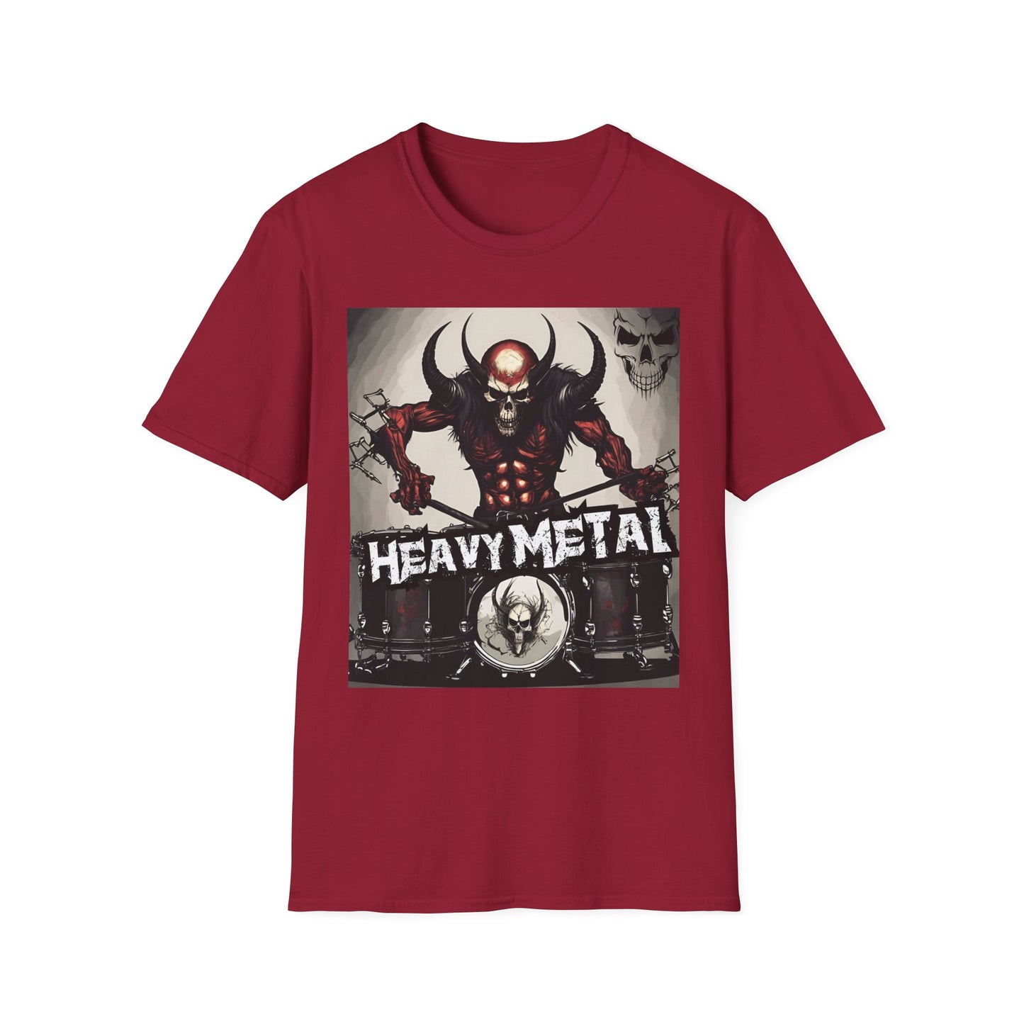 Heavy Metal - Drummer - Unisex Softstyle T-Shirt