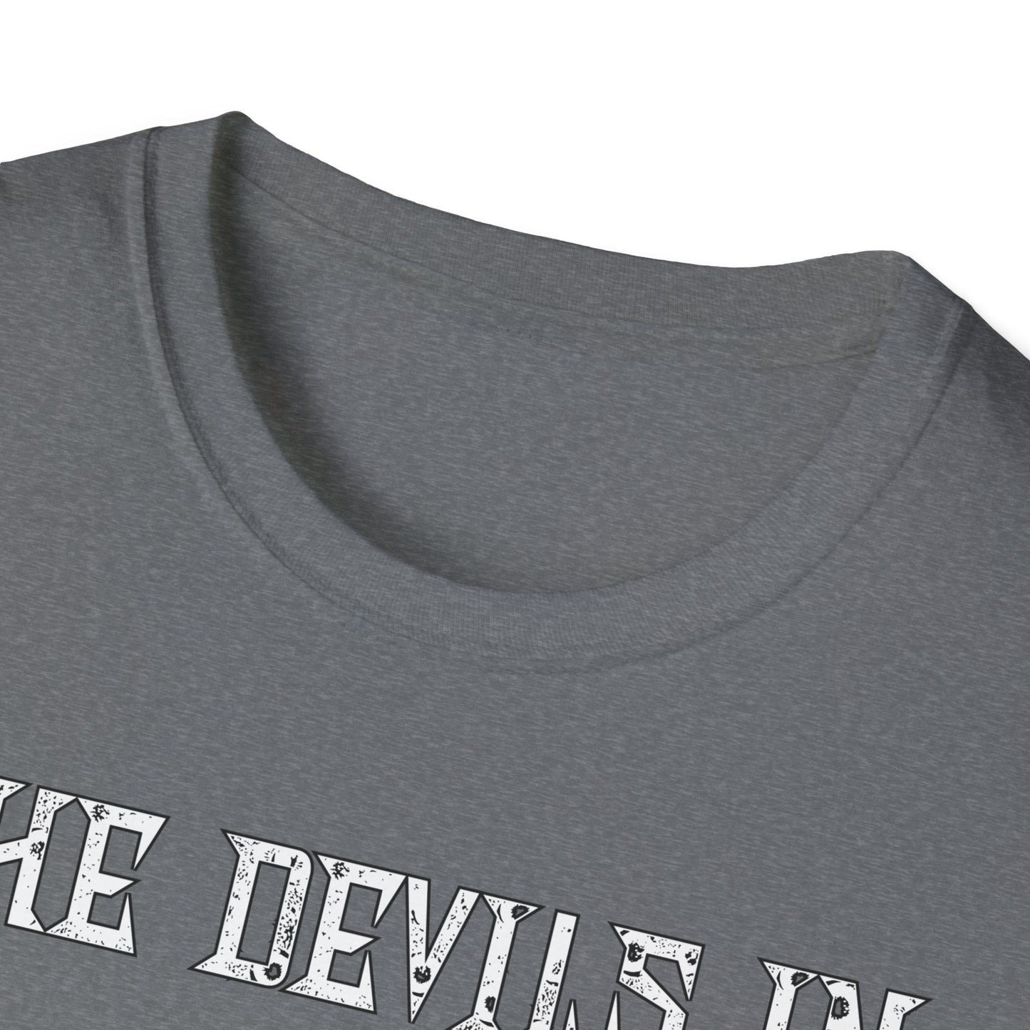 The Devils In - Custom Design - Unisex Softstyle T-Shirt