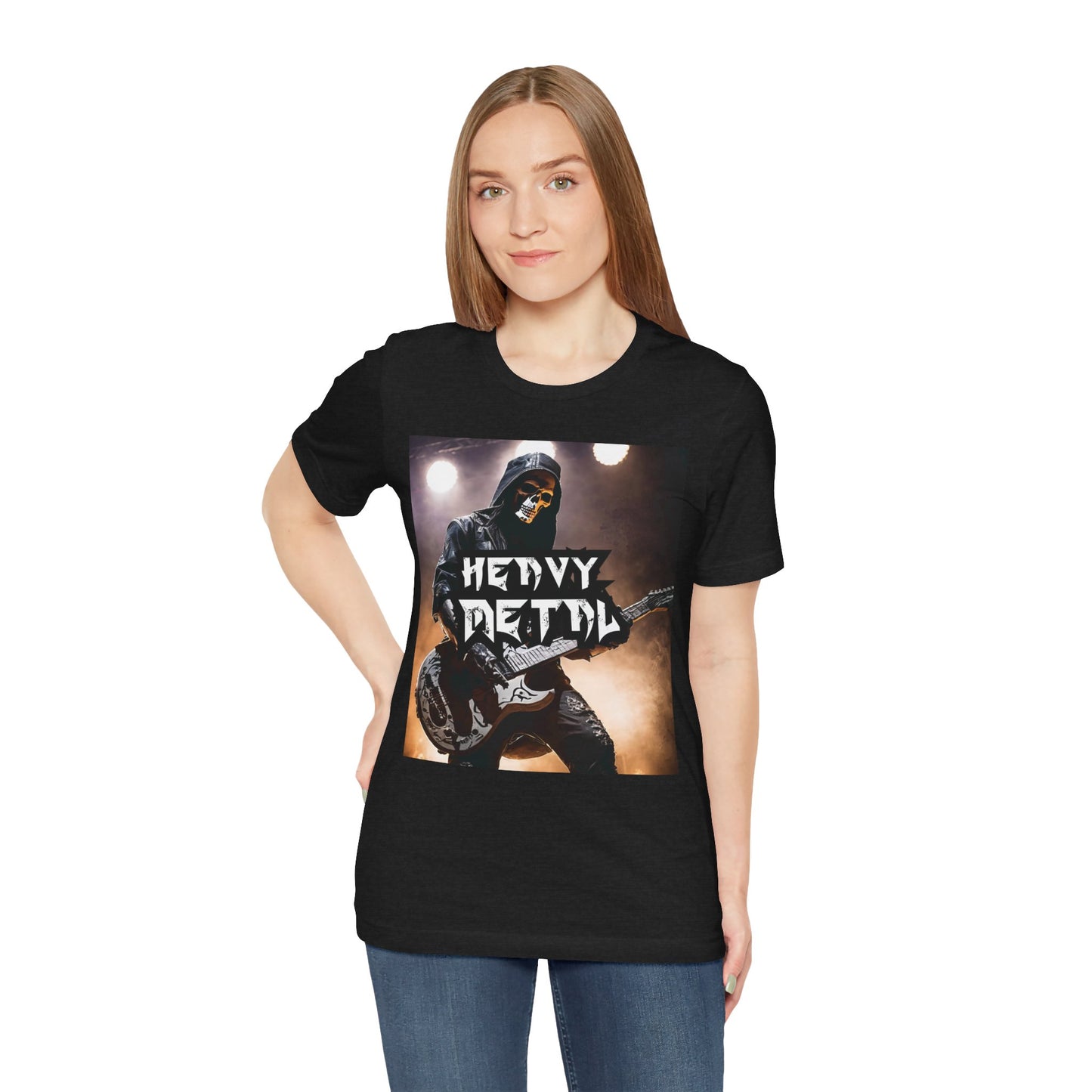 Heavy Metal - Guitar Player - Unisex Jersey Short Sleeve Tee