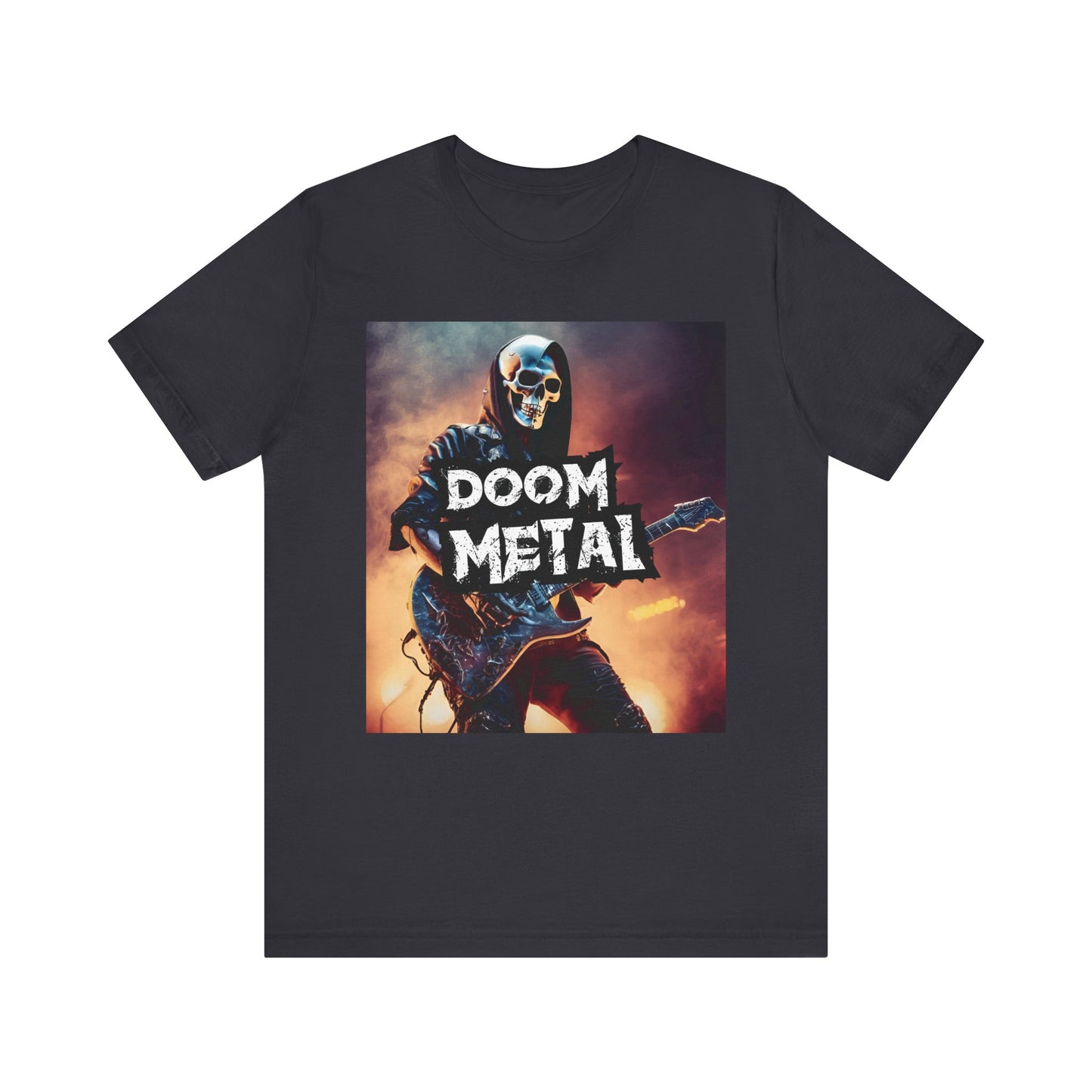 Doom Metal - Guitar Player - Unisex Jersey Short Sleeve Tee