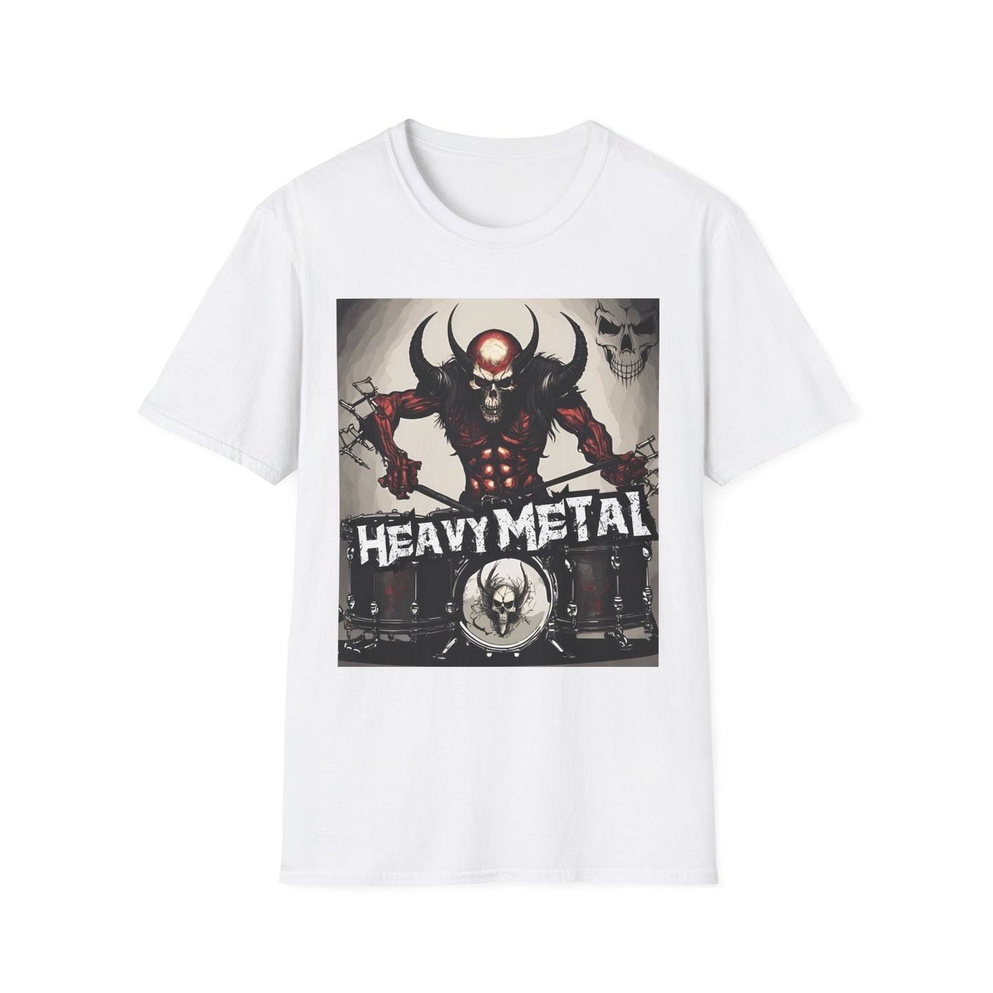 Heavy Metal - Drummer - Unisex Softstyle T-Shirt