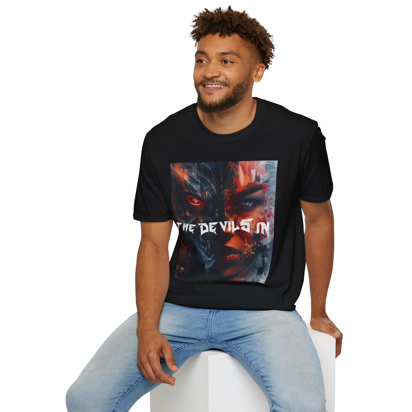 Half Man Half Beast - The Devils in - Unisex Softstyle T-Shirt