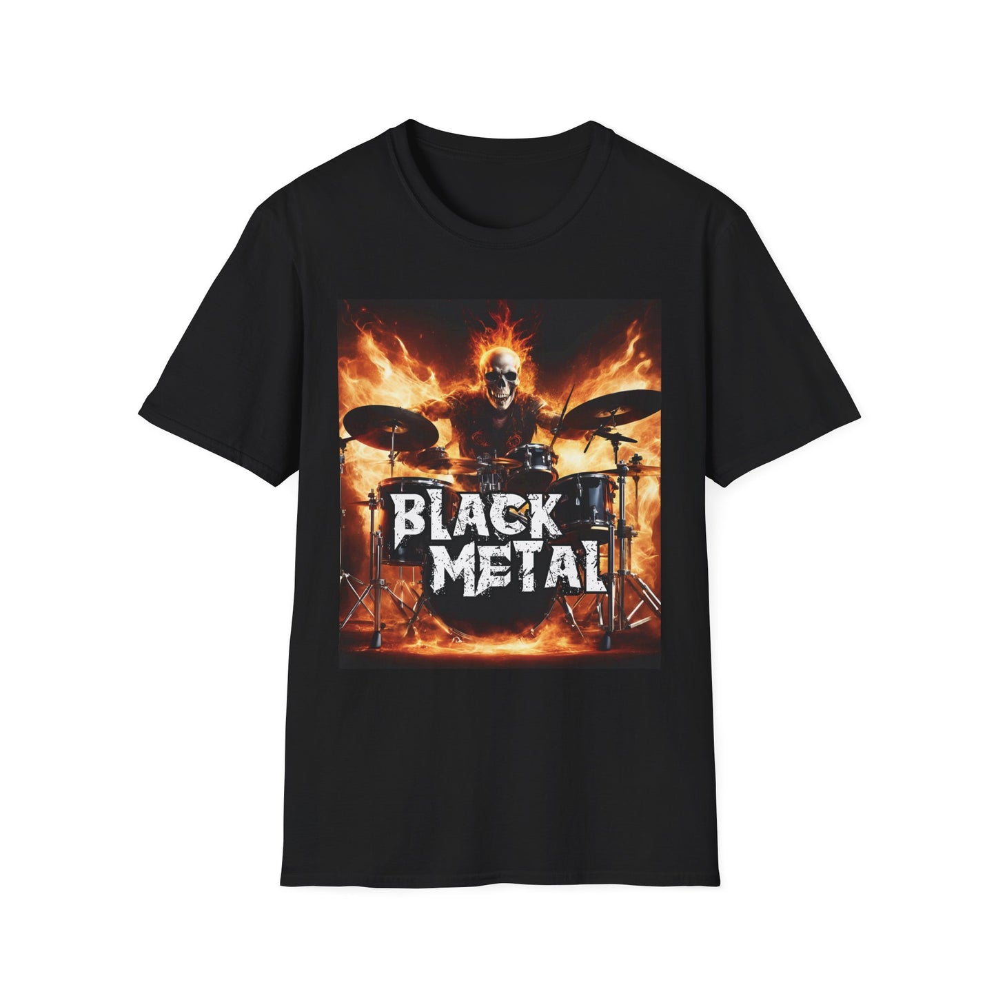 Black metal - Drummer - Unisex Softstyle T-Shirt