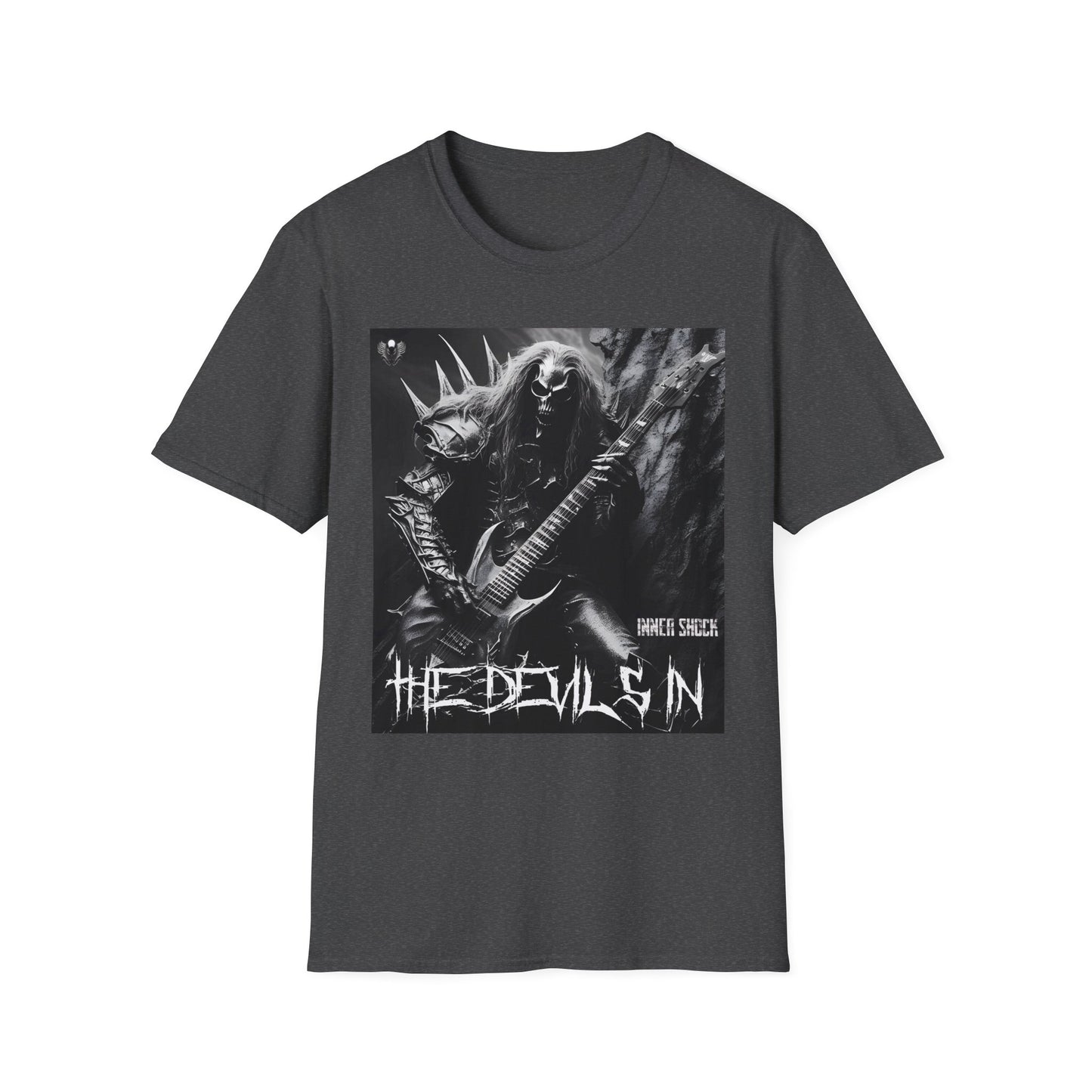 The Devils In - Skull Warrior Plays Guitar Unisex Soft style T-Shirt