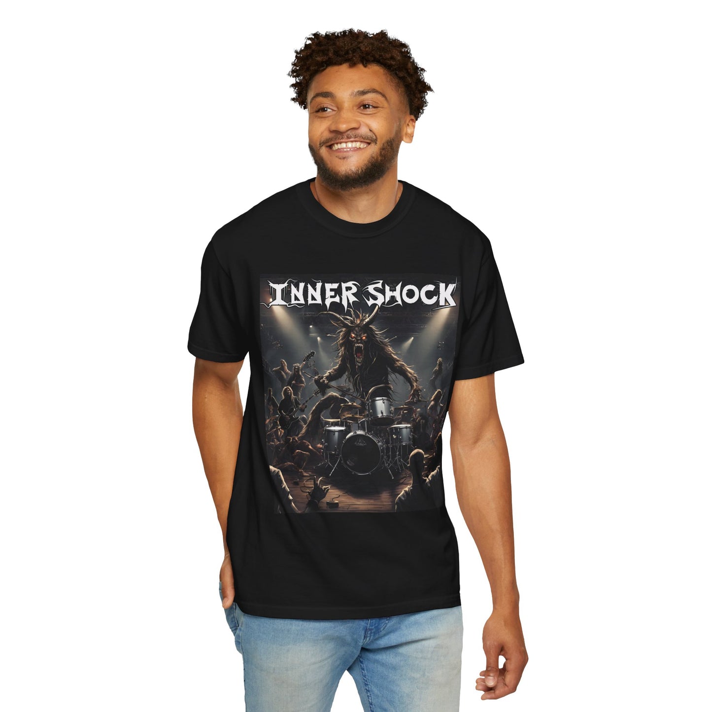 Inner Shock - Monster Band - Unisex Garment-Dyed T-shirt