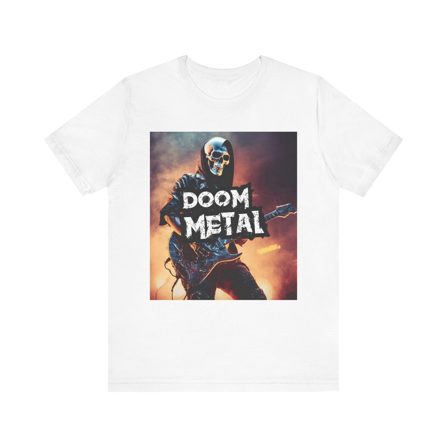 Doom Metal - Guitar Player - Unisex Jersey Short Sleeve Tee