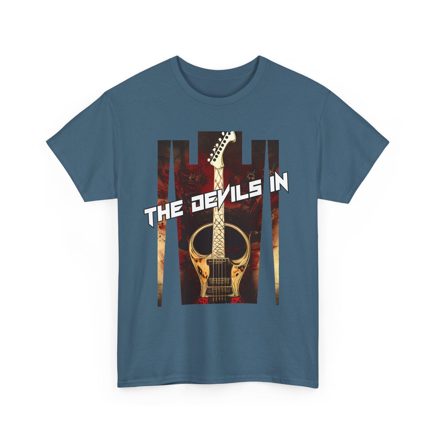 The Devils in - Custom Design Unisex Heavy Cotton Tee